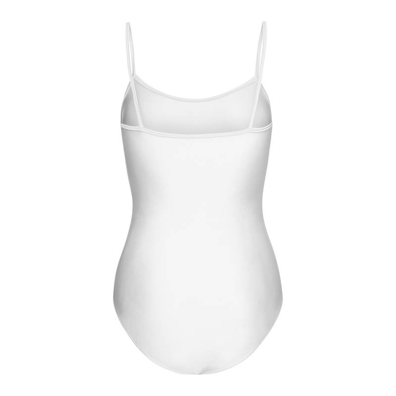 Hvit camisole leotard, nylon