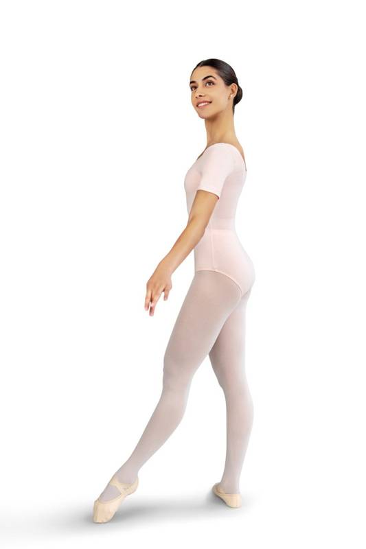 Rosa kortermet leotard fra Rumpf